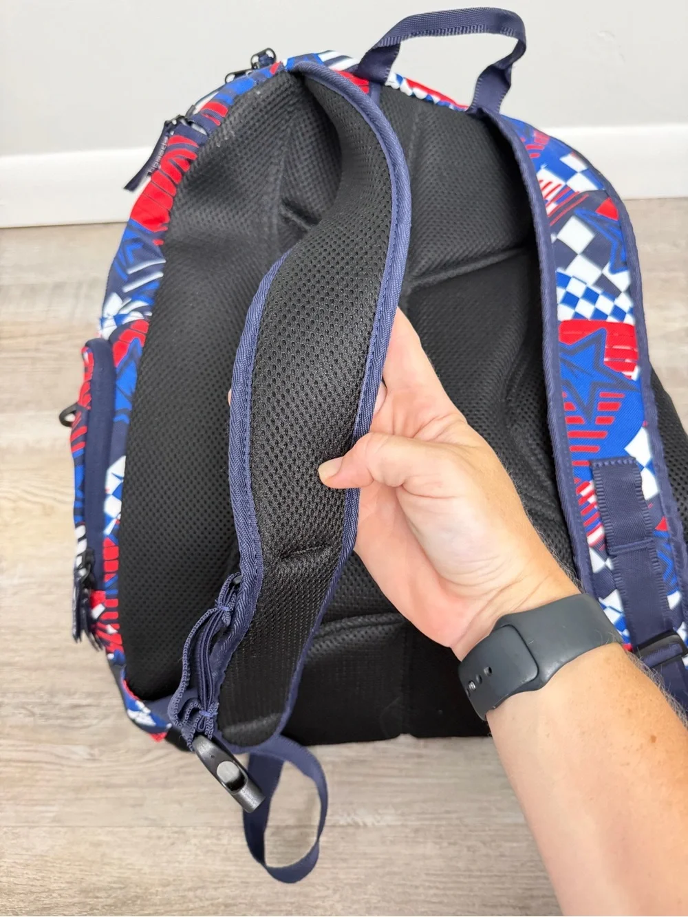 Speedo Teamster 35L Swim Backpack Red White Blue USA, NEW w/o tags